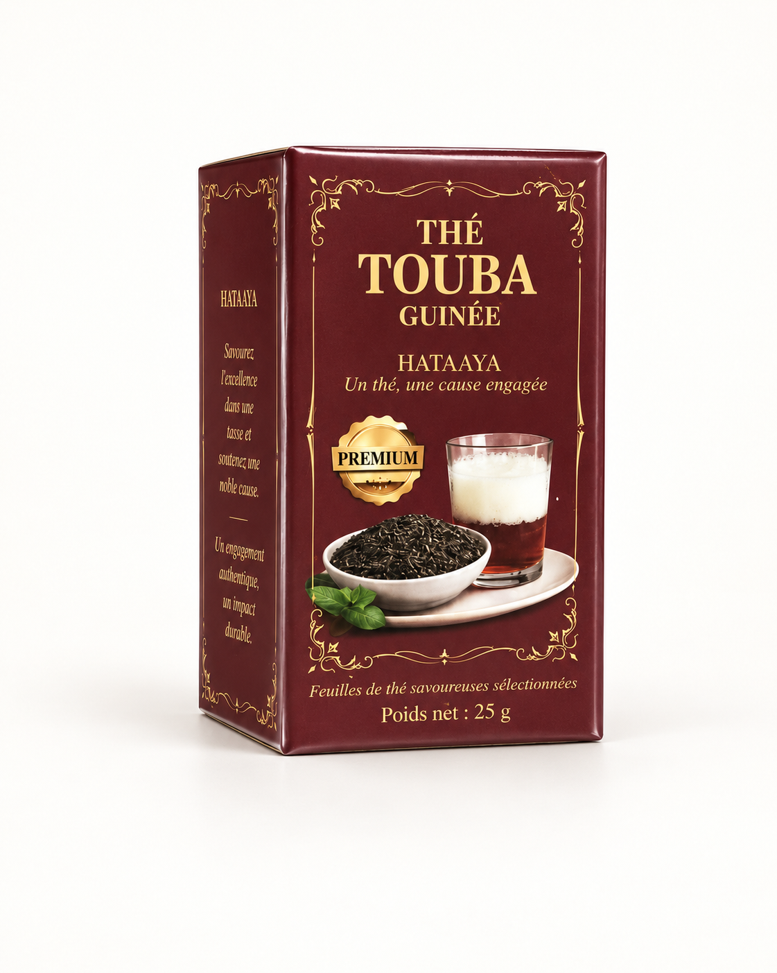 Boîte Thé Touba Guinée HATAAYA Premium de 25 grammes